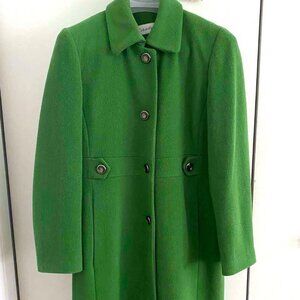 coat wool CALVIN KLEIN women - sz L / 10 green